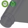 WZRIOP Clear PVC Table Protector, 1.5 mm, Black, 80 x 160 cm view 2