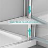 IMPTS Shower Enclosure 100 x 90 cm with Pivot Door and Side Panel, Safety Glass, 185 cm view 4