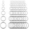 Augshy 60-Piece Keyring Set for DIY Keychains view 1