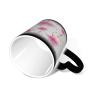 Ceramic Color-Changing Coffee Mug with Pink Lily Design, 330 ml view 2