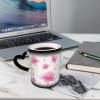 Ceramic Color-Changing Coffee Mug with Pink Lily Design, 330 ml view 4