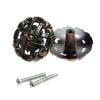 2 Vintage Metal Cabinet Handles, 1 Bronze and 1 Brass view 2