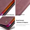 UFinetech Case for iPhone 12 mini, Slim Shockproof Scratch-Resistant PU Leather TPU Folio Case with Magnetic Closure, Card Slots, Stand and Camera Protection, Red view 4