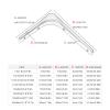 DLLY 2-Pack Black L-Shaped Shelf Brackets, 12.5 x 15 cm view 2