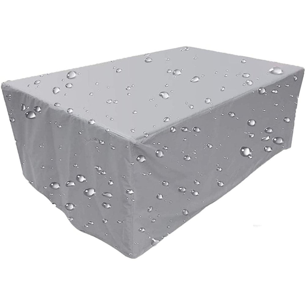 Waterproof 600D Oxford Patio Furniture Cover, Silver Gray, 150 x 100 x 100 cm