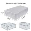 Waterproof 600D Oxford Patio Furniture Cover, Silver Gray, 150 x 100 x 100 cm view 3