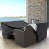 Waterproof 600D Oxford Patio Furniture Cover, Silver Gray, 150 x 100 x 100 cm view 4