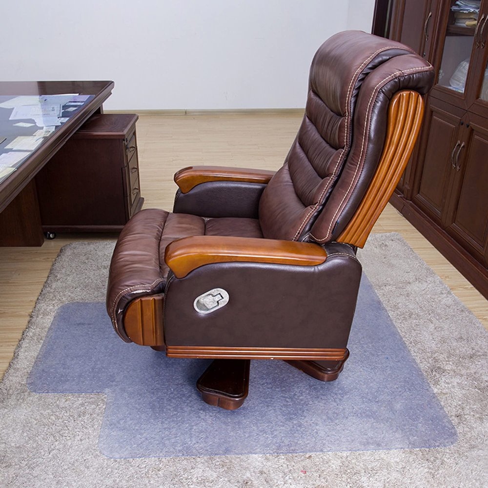 Chair Mat for Carpet, Transparent PVC, with Lip, 2.0 mm