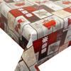 Mambo Design Coeur Christmas Heart PVC Tablecloth, Rectangular, Washable, 90 x 90 cm view 2