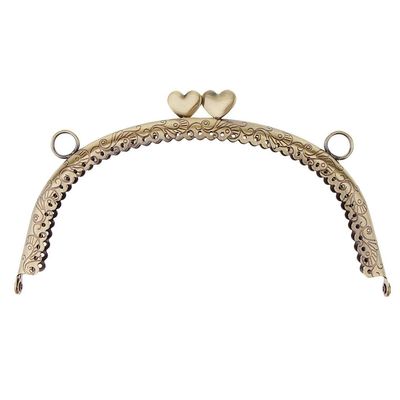 Sharplace Love Purse Frame with Ball Clasp, 16.5 x 9 cm
