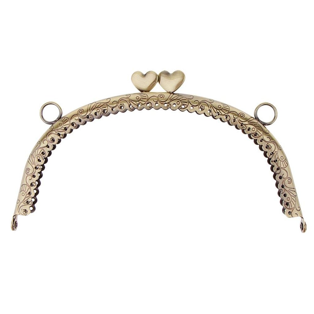 Sharplace Love Purse Frame with Ball Clasp, 16.5 x 9 cm