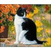 5D Full Drill Diamond Painting Kit – Black and White Cat, 50 x 80 cm view 1