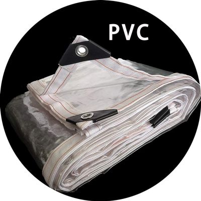 HYHMJ Heavy-Duty Clear PVC Tarp, 0.3 mm, Waterproof Cover, 6 x 6 m