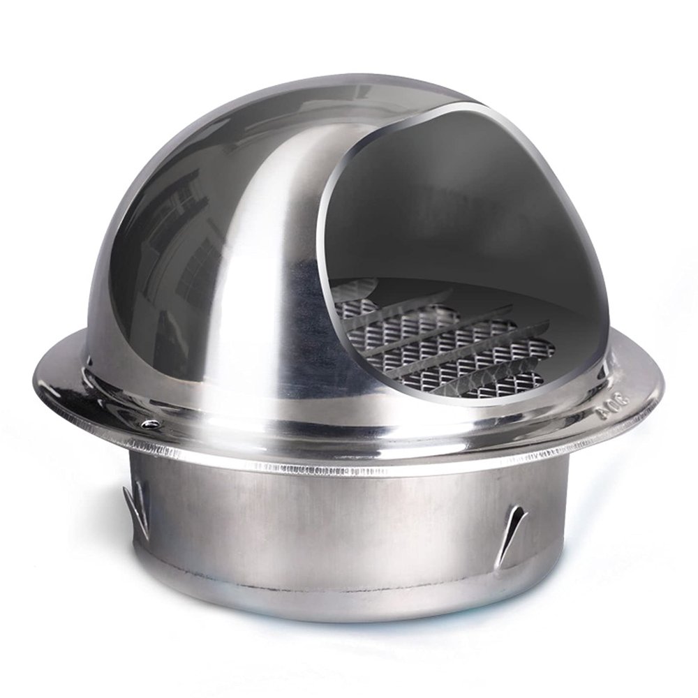LIGUOYI Stainless Steel Exterior Vent Hood with Weatherproof Vent Grille