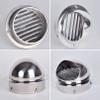 LIGUOYI Stainless Steel Exterior Vent Hood with Weatherproof Vent Grille view 2