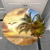 FANSU Round Outdoor Tablecloth, Washable, Waterproof and Non-Slip, 140 cm Diameter, Seagull view 3