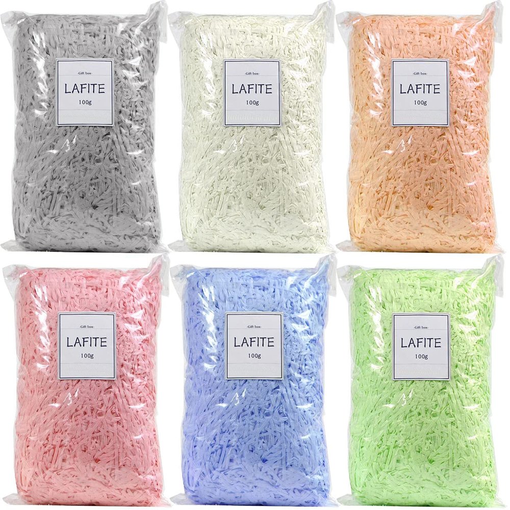ZESLIV 100 g Shredded Paper Filler, Tissue Paper Strings & Confetti for Gift Boxes, DIY Gift Packaging and Easter Baskets