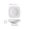 Liudan Square Ceramic Soup and Dinner Plate, 8-Inch view 2