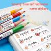 Personalized Kids' Name Stamp and Stickers for Clothing, Self-Inking DIY Stamp (Combination 1) view 4