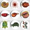 Decorative Hand-Painted Ceramic Wall Plate, 8 in (20 cm) view 3