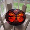 FANSU Round Garden Tablecloth, Washable, 3D Butterfly Design, Polyester Stain-Resistant Table Cover, Interstellar, 160 cm Diameter view 1