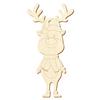 Wooden Reindeer V2 – Decorative Crafting, 5–50 cm, Pack of 50, 10 cm High view 1