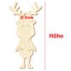 Wooden Reindeer V2 – Decorative Crafting, 5–50 cm, Pack of 50, 10 cm High view 3