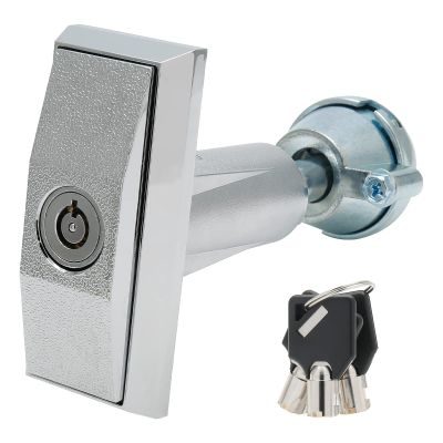 Qjaiune Vending Machine T-Handle Lock with 3 Keys, Keyed Differently