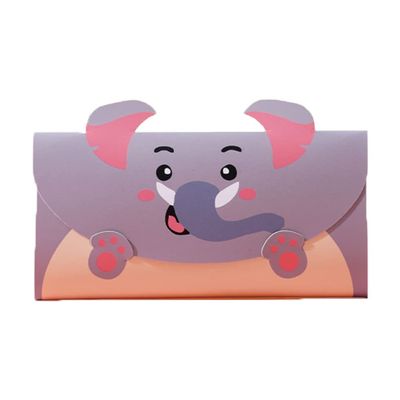 Elephant Cartoon Animal Greeting Cards with Envelopes, 10 Pack