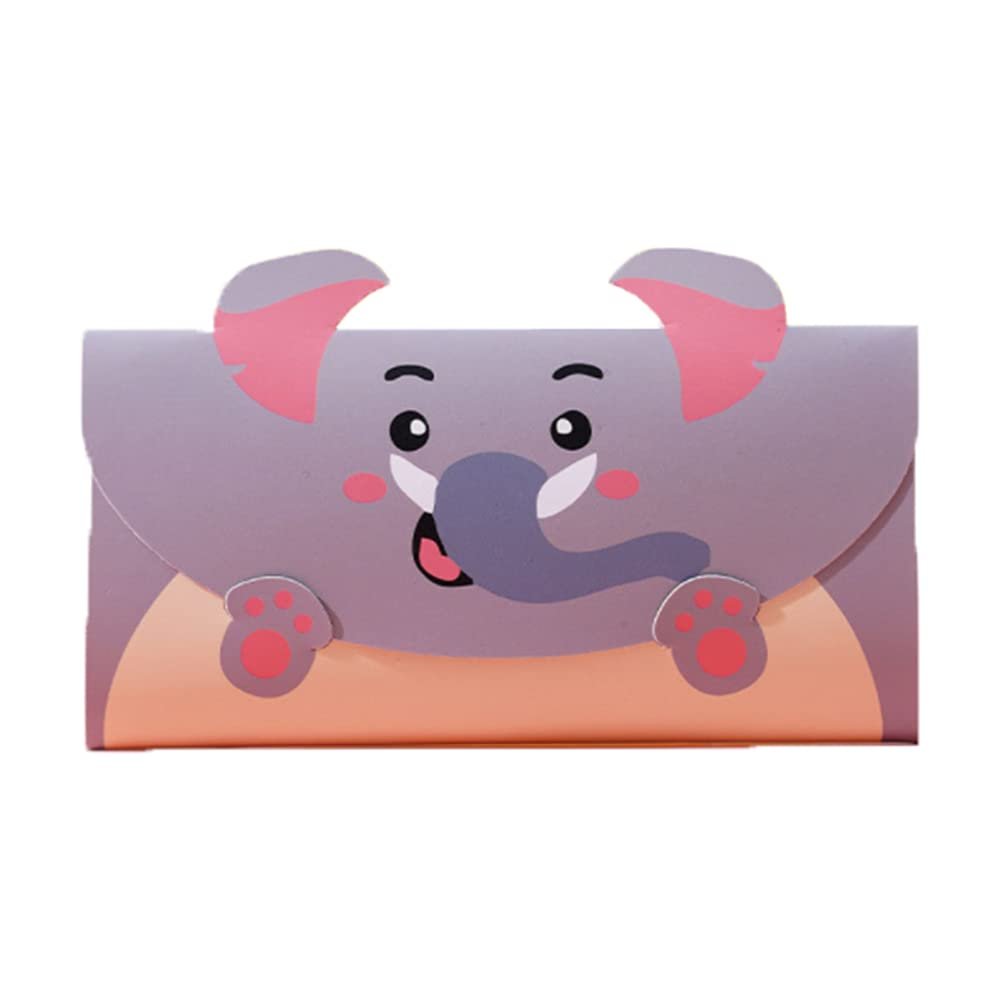 Elephant Cartoon Animal Greeting Cards with Envelopes, 10 Pack