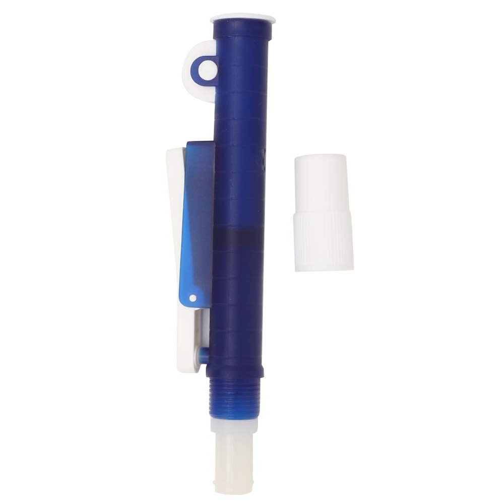 2 mL Blue Manual Pipette Pump for Laboratory Plastic Pipettes