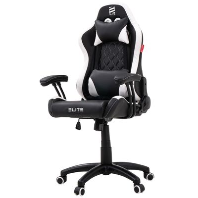 ELITE Kids Gaming Chair Pulse | Ergonomic Office Chair (Black/White)