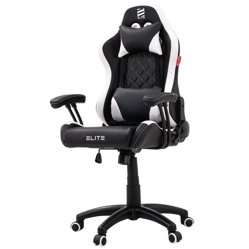 ELITE Kids Gaming Chair Pulse | Ergonomic Office Chair (Black/White)