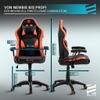 ELITE Kids Gaming Chair Pulse | Ergonomic Office Chair (Black/White) view 3