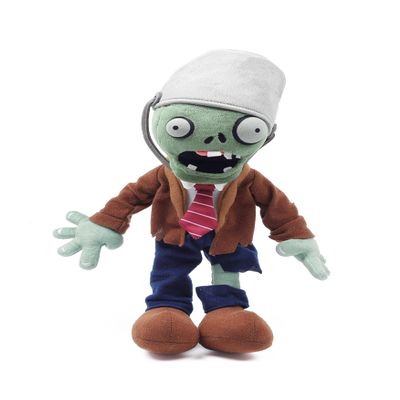 SAKAMI Plants vs. Zombies Bucket Zombie Plush Figure/Toy - 32 cm - Officially Licensed