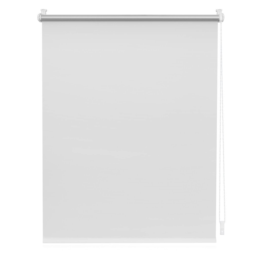 Lichtblick Thermal Roller Blind, No-Drill Clamp-Fix, Blackout, White, W40 x H150 cm