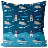 VOID Whale Lighthouse Sea Cushion Cover, 16 x 16 in view 1