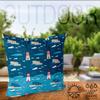 VOID Whale Lighthouse Sea Cushion Cover, 16 x 16 in view 4