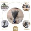 NONKKY Artificial Pampas Grass, 5 Stems, 100 cm, Fluffy, Dark Gray view 4