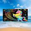 Morbuy Microfiber Beach Towel, Lightweight, Compact, Quick-Drying, 75 x 150 cm, Unicorn 6 view 1