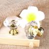 6-Piece Crystal Diamond Drawer Knob Set with Silver/Gold Base view 3