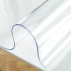 CL-ZZZ Round Clear Table Protector, 2 mm Thick PVC, Waterproof, Adjustable 110/120 cm view 1