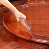 CL-ZZZ Round Clear Table Protector, 2 mm Thick PVC, Waterproof, Adjustable 110/120 cm view 3