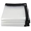 RURGLY 2 x 8 m Transparent Waterproof PE Tarp view 1