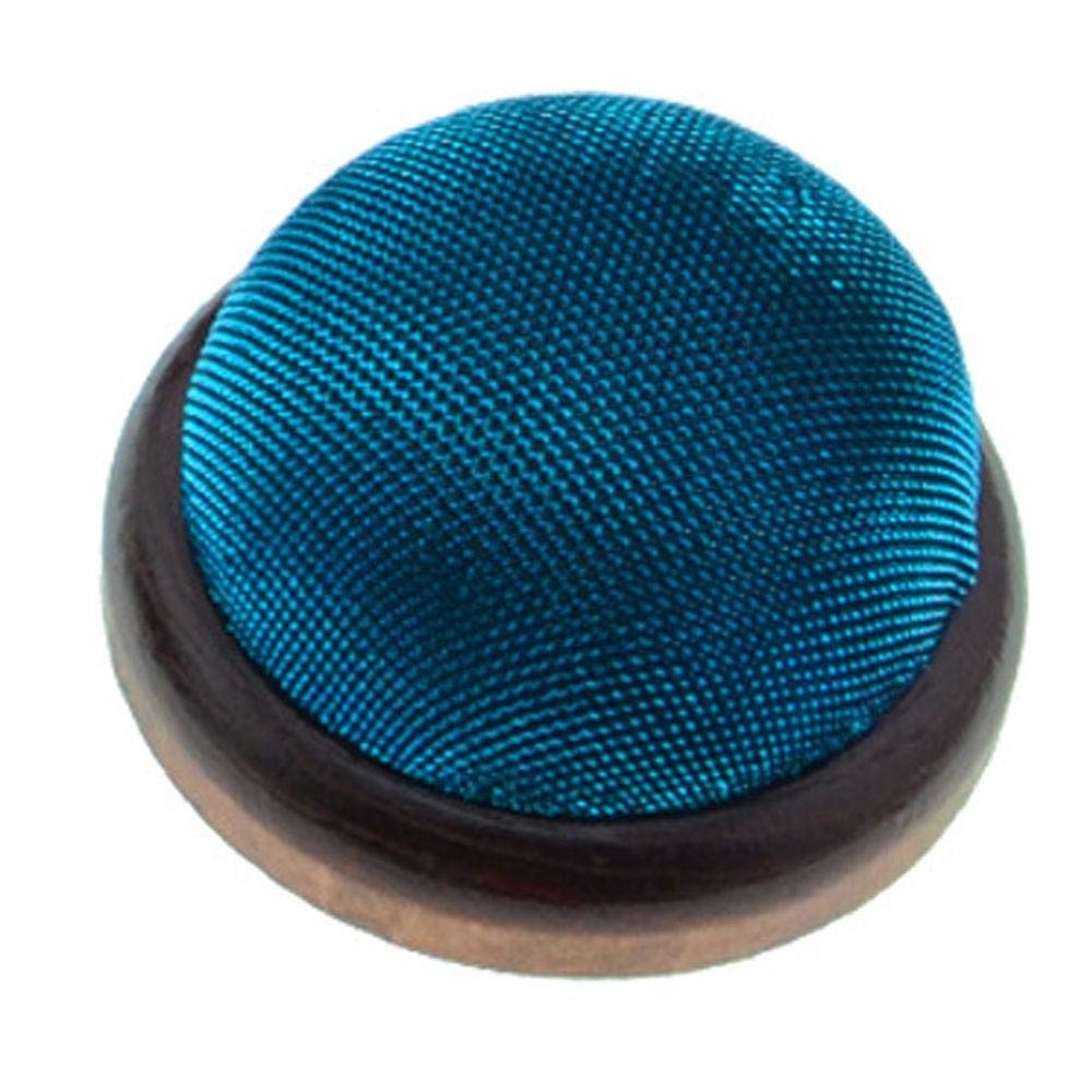 Retro Pin Cushion with Wooden Base, Random Color