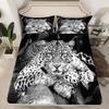 Loussiesd Leopard Fitted Sheet Set with Pillowcase, Safari Cheetah Print view 1