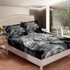 Loussiesd Leopard Fitted Sheet Set with Pillowcase, Safari Cheetah Print view 2