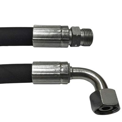 Hydraulic Hose 10L, 9,200 mm, 2SN DN8, M16x1.5, CEL-DKOL90, 350 bar