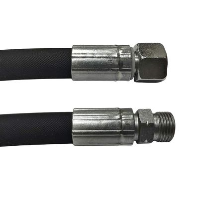 Hydraulic Hose 10L, 400 mm, 1SN DN8, M16x1.5, DKOL–CEL, 215 bar