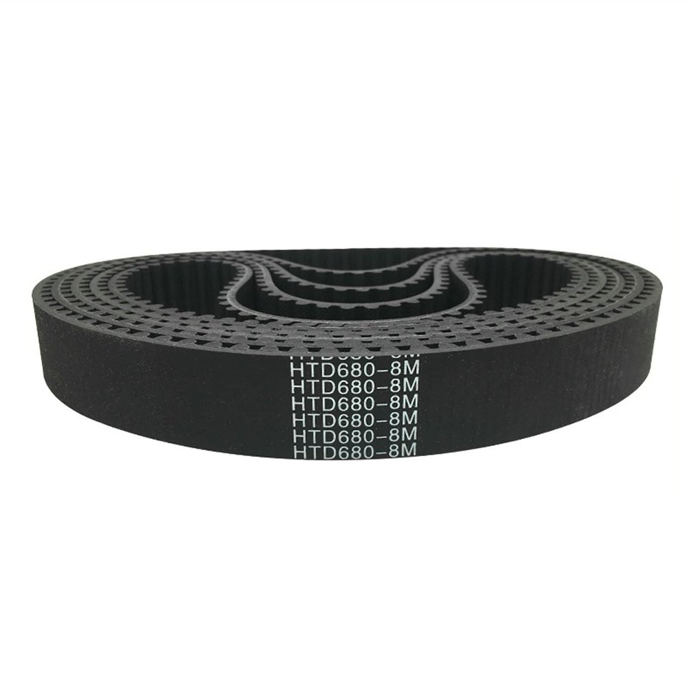 Geeyu 1-Piece HTD 672-8M-20 Timing Belt, 8 mm Pitch, 672 mm Length, Fiberglass Core, HTD8M Rubber Timing Belt, 84T Replacement Part (Width: 40 mm)